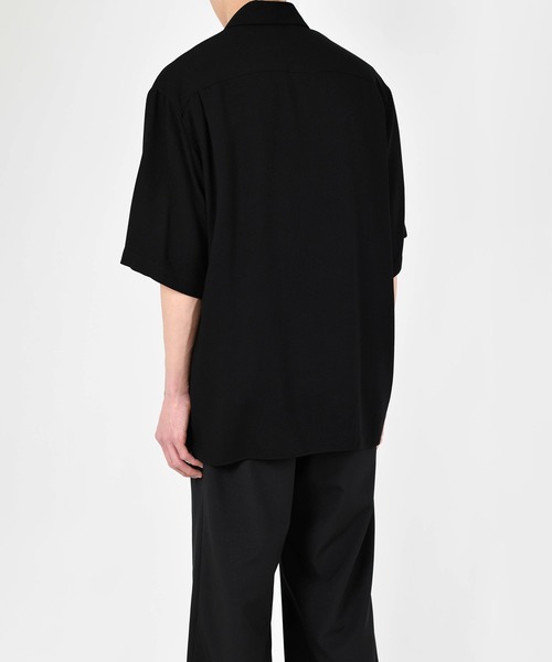 LAD MUSICIAN（ラッドミュージシャン）の「RAYON TWILL SHORT SLEEVE BIG SHIRT（シャツ/ブラウス・メンズ・ブラック・42/44/46）」の4枚目の写真