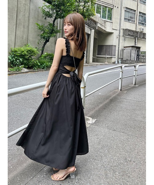 Snidel ワンピース 「WEB限定」バックデザインワンピース セール】【WEB限定】バックデザインワンピース（ワンピース
