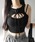 me+em select�i�~�[���Z���N�g�j�́u�y �Qcolor �z���[�X�A�b�v���{���J�b�g�A�E�g���u�V���[�g�^���N �^ laceup ribbon cutout rib short tank�i�L���~�\�[���j�v�b�u���b�N