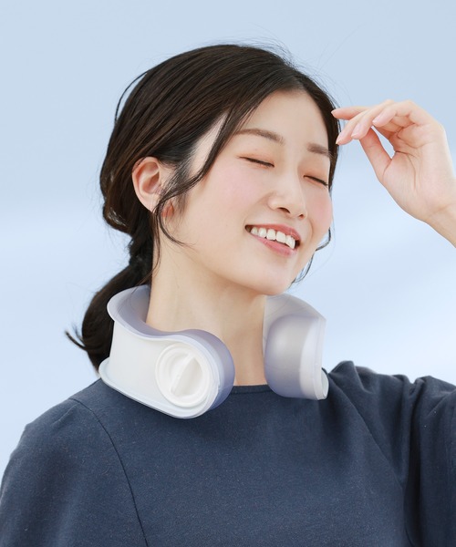 sankyo shokai（サンキョウショウカイ）の「氷のう ハンズフリー クールリング 首掛け ひんやりグッズ（アウトドアグッズ・レディース・ブルー/グレー/ラベンダー・FREE）」の3枚目の写真