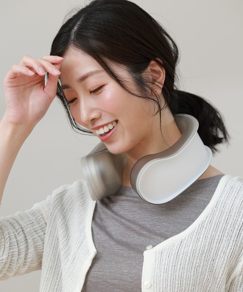 sankyo shokai（サンキョウショウカイ）の「氷のう ハンズフリー クールリング 首掛け ひんやりグッズ（アウトドアグッズ・レディース・ブルー/グレー/ラベンダー・FREE）」の4枚目の写真