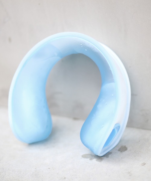 sankyo shokai（サンキョウショウカイ）の「氷のう ハンズフリー クールリング 首掛け ひんやりグッズ（アウトドアグッズ・レディース・ブルー/グレー/ラベンダー・FREE）」の8枚目の写真