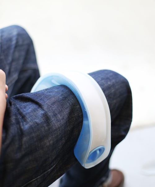 sankyo shokai（サンキョウショウカイ）の「氷のう ハンズフリー クールリング 首掛け ひんやりグッズ（アウトドアグッズ・レディース・ブルー/グレー/ラベンダー・FREE）」の7枚目の写真