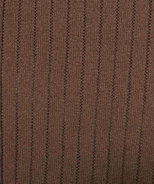 mysty woman（ミスティウーマン）の「スカシアミニットポロ　498409（ポロシャツ・レディース・グレイッシュブルー/ブラック/ブラウン・FREE）」の15枚目の写真