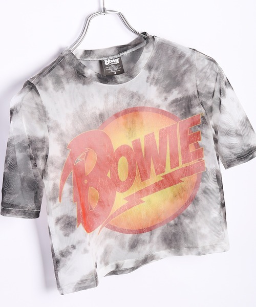 tシャツ ROCKOFF ミュージシャン ショート丈 メッシュ半袖 ロックT レディース セール】ROCKOFF ミュージシャン ショート丈 メッシュ半袖