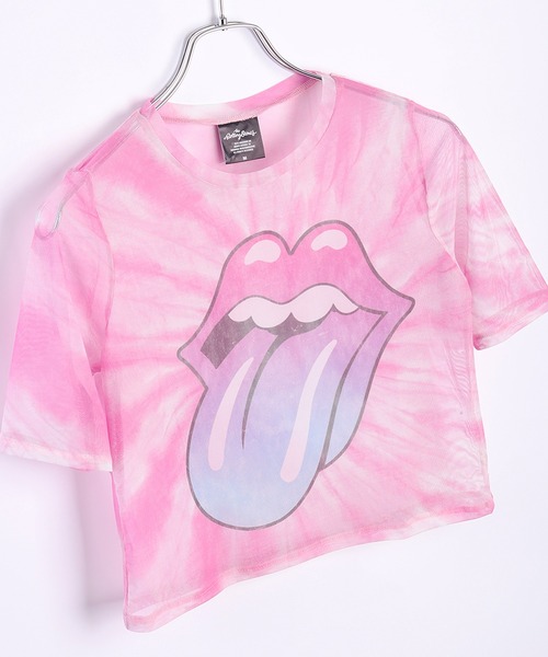 tシャツ ROCKOFF ミュージシャン ショート丈 メッシュ半袖 ロックT レディース セール】ROCKOFF ミュージシャン ショート丈 メッシュ半袖
