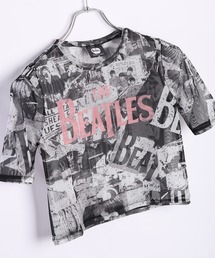 ROCKOFF ミュージシャン ショート丈 メッシュ半袖 ロックT