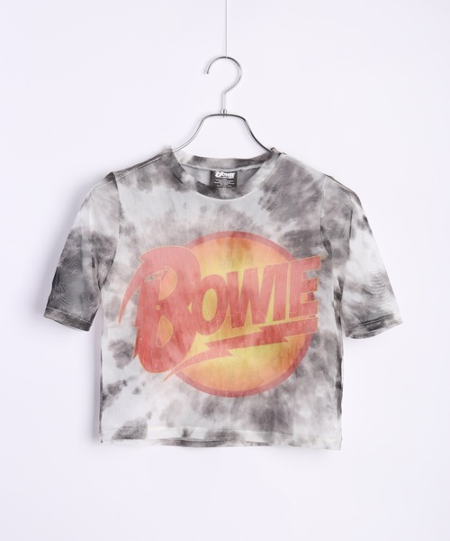 ROCK-OFF(ロックオフ)の「ROCKOFF ミュージシャン ショート丈 メッシュ半袖 ロックT(Tシャツ/カットソー・レディース・ブラック/ブラック系その他2/マルチ/ブラック系その他/ブラック系その他3/ホワイト/ピンク・S/M/L)」の8枚目の写真
