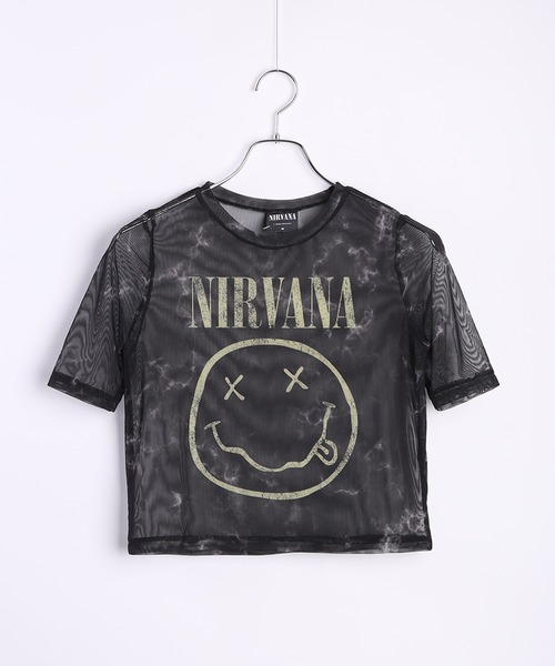 ROCK-OFF(ロックオフ)の「ROCKOFF ミュージシャン ショート丈 メッシュ半袖 ロックT(Tシャツ/カットソー・レディース・ブラック/ブラック系その他2/マルチ/ブラック系その他/ブラック系その他3/ホワイト/ピンク・S/M/L)」の14枚目の写真