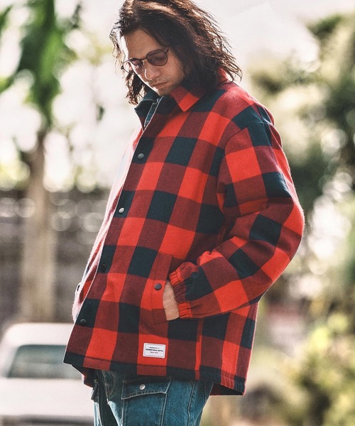 mj10806- CHECK COACH JKT チェックコーチジャケット