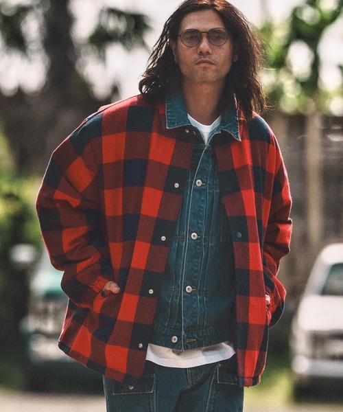 mj10806- CHECK COACH JKT チェックコーチジャケット