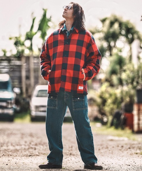 mj10806- CHECK COACH JKT チェックコーチジャケット