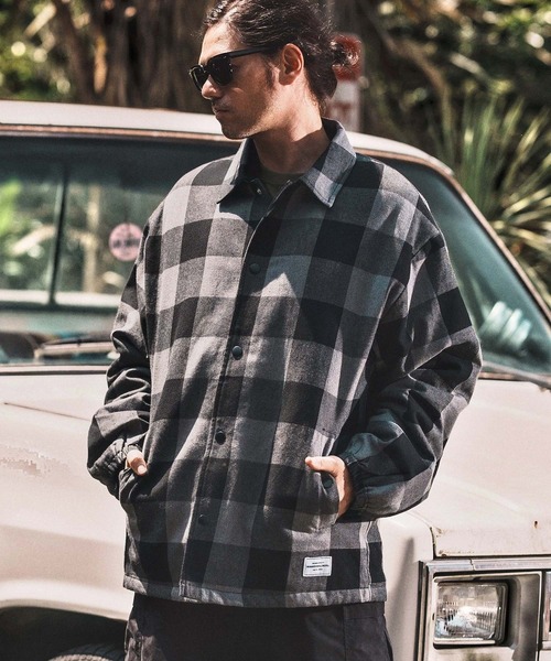 mj10806- CHECK COACH JKT チェックコーチジャケット