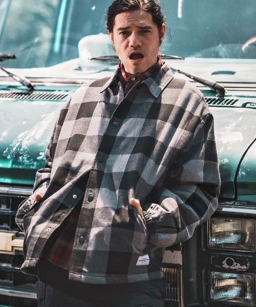 mj10806- CHECK COACH JKT チェックコーチジャケット