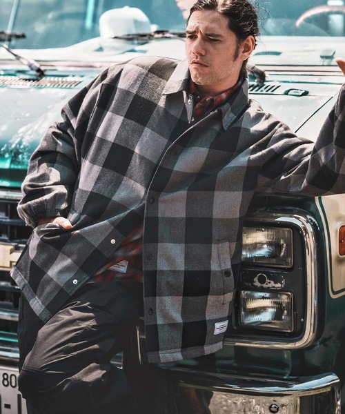 mj10806- CHECK COACH JKT チェックコーチジャケット