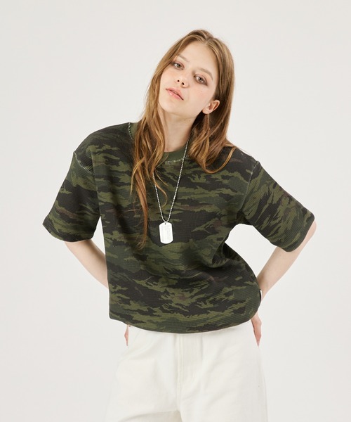 ち*ぷ様 FTW 迷彩グリーン 短丈 サーマル ASSORT THERMAL S/S（Tシャツ/カットソー）｜FTW（エフティダブリュー