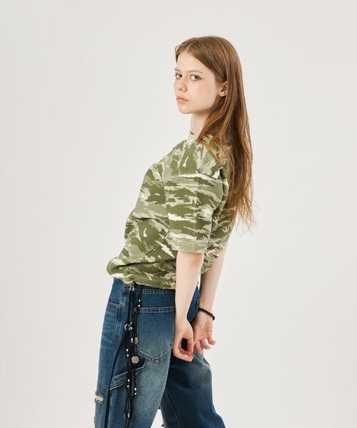 FTW(エフティダブリュー)の「ASSORT THERMAL S/S(Tシャツ/カットソー・レディース・ナチュラル/サックスブルー/グリーン/ダークグリーン/ブラック/ベージュ・LARGE/SMALL/MEDIUM)」の12枚目の写真