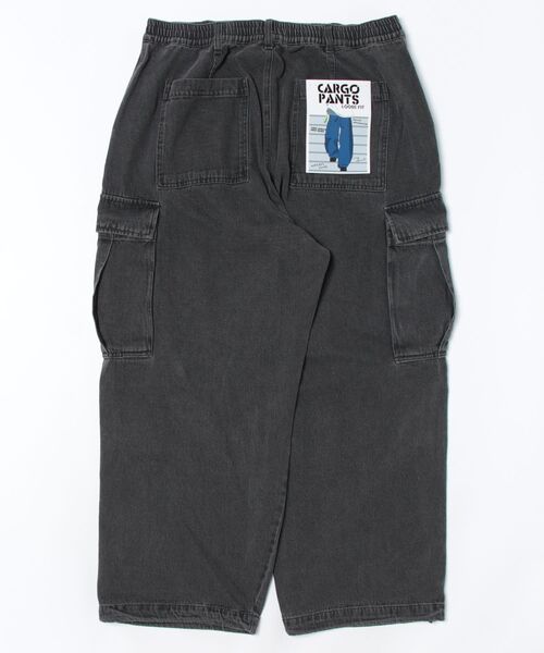 ROOT THREE(ルートスリー)の「【ROOT THREE】スラブデニム ワイドカーゴパンツ(カーゴパンツ・メンズ・ブラック/ブラック系1/ブルー・L/LL/M/S)」の4枚目の写真