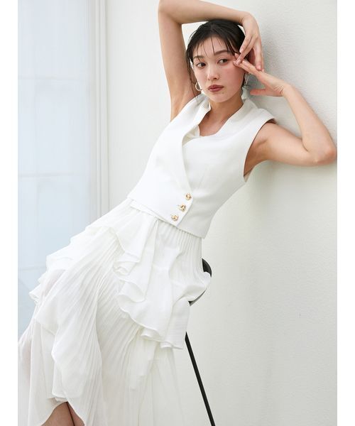 未使用♡SNIDEL♡ジレセットアップ スナイデル ジレ セットアップ SETUP ブラック 新品未使用