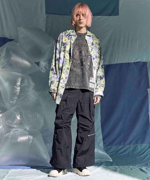 パラシュートワイドパンツ　メゾンスペシャル　グレー MAISON SPECIAL（メゾンスペシャル）の「Color Parachute Pants