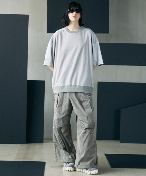MAISON SPECIAL(メゾンスペシャル)の「《UNISEX》Parachute Prime-Wide Pants/パラシュートプライムワイドパンツ【MAISON SPECIAL/メゾンスペシャル】(その他パンツ・メンズ・グレー/カーキ/ブラック・0/1)」の19枚目の写真