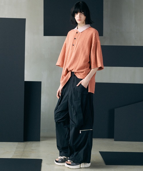 MAISON SPECIAL(メゾンスペシャル)の「《UNISEX》Parachute Prime-Wide Pants/パラシュートプライムワイドパンツ【MAISON SPECIAL/メゾンスペシャル】(その他パンツ・メンズ・グレー/カーキ/ブラック・0/1)」の16枚目の写真