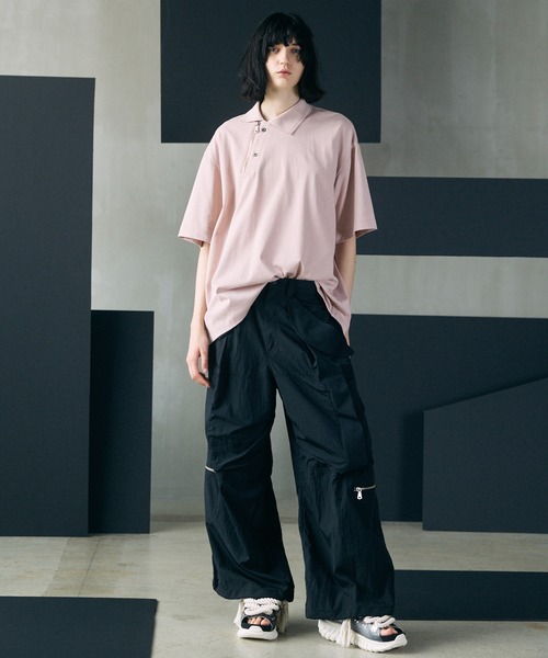 MAISON SPECIAL(メゾンスペシャル)の「《UNISEX》Parachute Prime-Wide Pants/パラシュートプライムワイドパンツ【MAISON SPECIAL/メゾンスペシャル】(その他パンツ・メンズ・グレー/カーキ/ブラック・0/1)」の17枚目の写真