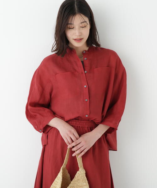 UNITED ARROWS◆ラミー バンドカラー チュニックシャツ/38/RED/無地/1511-215-1555 楽天市場】【美品】 UNITED ARROWS / ユナイテッドアローズ