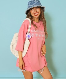 ハイビスカス 花柄」に該当するTシャツ/カットソー（半袖