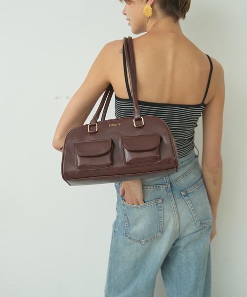 ★新品★ COLLAGE アウトポケットボストンバッグ COLLAGE GALLARDAGALANTE｜【PAPILLONNER/パピヨネ】アウト