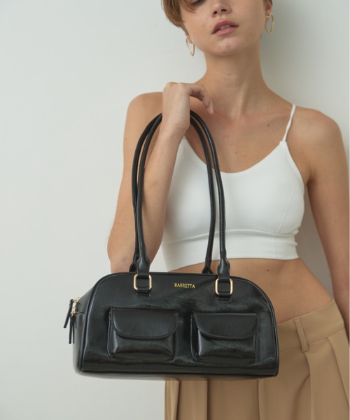 BARRETTA（バレッタ）の「アウトポケットボストンバッグ（ボストンバッグ・レディース・ブラウン/ブラック・FREE）」の19枚目の写真