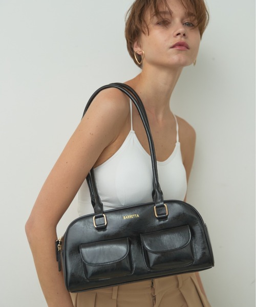 BARRETTA（バレッタ）の「アウトポケットボストンバッグ（ボストンバッグ・レディース・ブラウン/ブラック・FREE）」の18枚目の写真