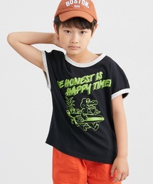 QUNTSTYLE（キュントスタイル）の「ロゴカラフルプリントTシャツ（男の子・女の子）（Tシャツ/カットソー・キッズ）」
