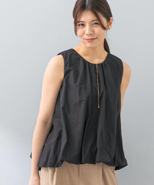 F by ROSSO(エフバイロッソ)の「F by ROSSO ノースリーブバルーンヘムブラウス(シャツ/ブラウス・レディース・ブラック/イエロー/ホワイト系その他・FREE)」の9枚目の写真
