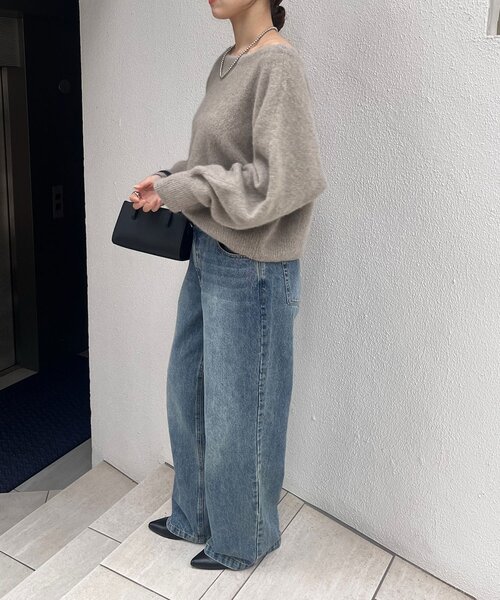 セール】ファーウールオフショルニット（ニット/セーター）｜SHENERY