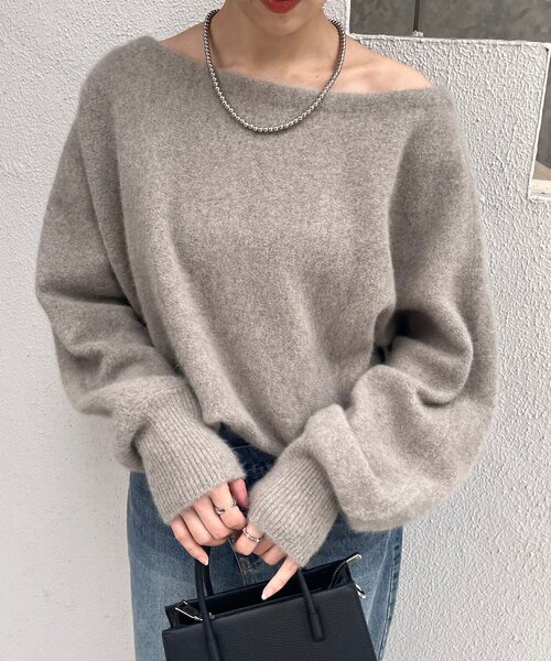 セール】ファーウールオフショルニット（ニット/セーター）｜SHENERY