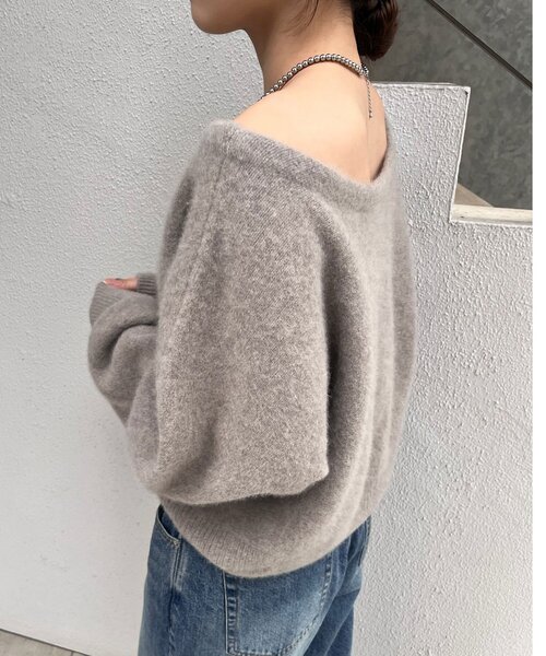 セール】ファーウールオフショルニット（ニット/セーター）｜SHENERY