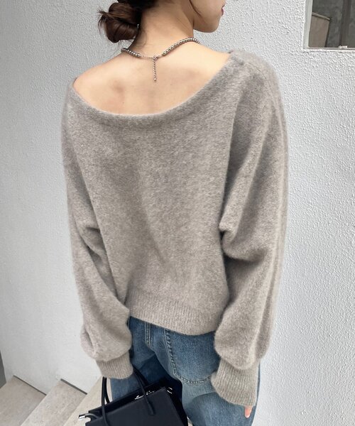 セール】ファーウールオフショルニット（ニット/セーター）｜SHENERY