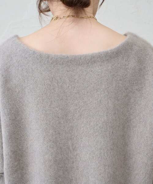 SHENERY（シーナリー）の「ファーウールオフショルニット（ニット/セーター・レディース・オフホワイト/モカ・FREE）」の22枚目の写真