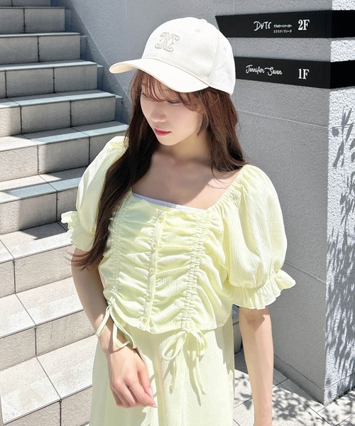 INGNI（イング）の「エンブレム刺繍キャップ（キャップ・レディース・アイボリー/ブラック/ベージュ・ONE SIZE）」の10枚目の写真