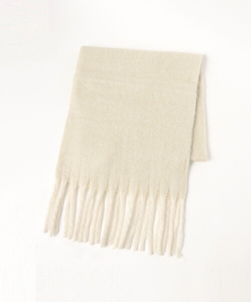 B:MING by BEAMS（ビーミングバイビームス）の「ブークレ ストール（ストール/ショール・レディース・サックスブルー/ホワイト系その他5/オレンジ・ONE SIZE）」の5枚目の写真