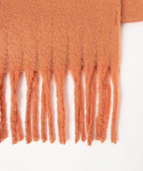 B:MING by BEAMS（ビーミングバイビームス）の「ブークレ ストール（ストール/ショール・レディース・サックスブルー/ホワイト系その他5/オレンジ・ONE SIZE）」の9枚目の写真
