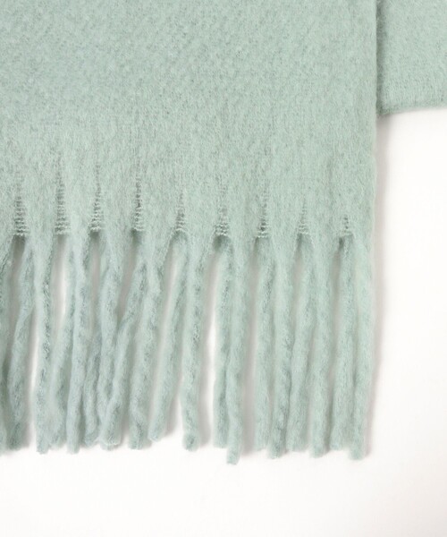 B:MING by BEAMS（ビーミングバイビームス）の「ブークレ ストール（ストール/ショール・レディース・サックスブルー/ホワイト系その他5/オレンジ・ONE SIZE）」の13枚目の写真