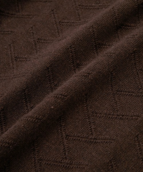 MEN'S BIGI（メンズビギ）の「【ACTIVE TAILOR/アクティブテイラー】12Gジャカードモックネックニット（ニット/セーター・メンズ・ブルー/ブラウン/ホワイト/ブラック/カーキ・01/03/02）」の9枚目の写真
