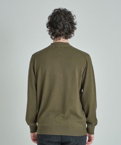 MEN'S BIGI（メンズビギ）の「【ACTIVE TAILOR/アクティブテイラー】12Gジャカードモックネックニット（ニット/セーター・メンズ・ブルー/ブラウン/ホワイト/ブラック/カーキ・01/03/02）」の15枚目の写真