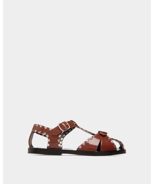 ★BALLY★GHISサンダル Bally Ghis Leather Flat Sandals | italist