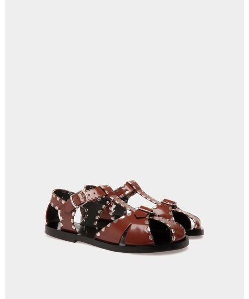 BALLY(バリー)の「PASELY-STUDS(サンダル・レディース・ブラウン・36/37/38/40/35/39)」の2枚目の写真