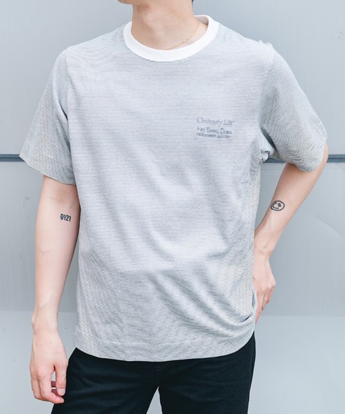 SHINYAKOZUKA(シンヤコヅカ)の「ORDINARY S/S TEE ISSUE7(Tシャツ/カットソー・メンズ・ホワイト/ブラック・M/L/S)」の2枚目の写真