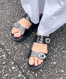 キラキラ ビジュー」に該当するサンダルファッション通販 - ZOZOTOWN