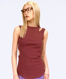 THINGS THAT MATTER | NOTCH DESIGN 2-WAY SLEEVELESS TOPS / ノッチデザイン2ウェイスリーブレストップス(タンクトップ)